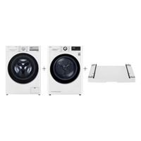 PRACÍ SET - LG Pračka FSR5A94WH+ Sušička RC81V5AV7N + Výsuvný mezikus ZDARMA