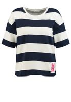 Key Largo Sweater majica 'Newport'  mornarsko plava / bijela