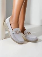 Resti Mokasyny damskie na niskim koturnie Lepor