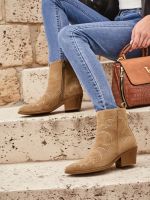 Botki damskie Velvet Ash z obcasem