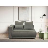 MID.YOU LEŇOŠKA, textil, tmavosivá