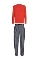 Tommy Hilfiger Pajamas - CN LS PANT WOVEN SET red