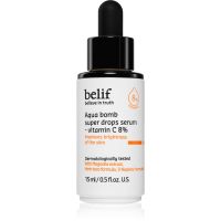 belif Aqua Bomb Super Drops Serum Vitamin C 8% освітлююча сироватка з вітаміном С проти розтяжок та зморшок 15 мл