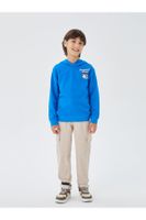 LC Waikiki Nostalgic Monkey Printed Long Sleeve Boys' Hoodie