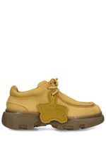 30mm Creeper Suede Lace-up Shoes