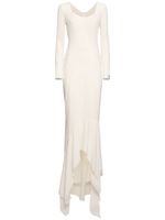 Silk Chiffon Long Corset Dress