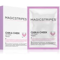 MAGICSTRIPES Chin & Cheek Lifting Mask nostiprinoša hidrogēla maska kaklam un vaigiem 5 gab.
