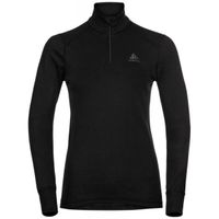 Odlo W BL TOP ACTIVE WARM ECO Дамска функционална тениска, черно, размер