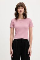 HUGO crop top dámsky z bavlny Delanor
