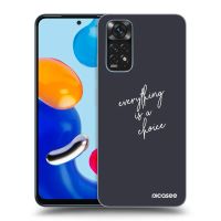 Silikónový čierny obal pre Xiaomi Redmi Note 11 - Všetko je na tebe