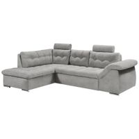 MID.YOU ROHOVÁ SEDACIA SÚPRAVA, textil, kompozitné drevo, sivá