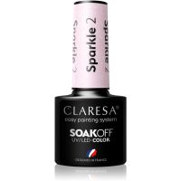 Claresa SoakOff UV/LED Color Sparkle gel lak za nohte odtenek 2 5 g