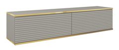 Szafka Rtv Oro Mdf 135 Złoty / Szara