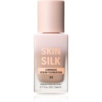 Makeup Revolution Skin Silk Serum Foundation lahki tekoči puder s posvetlitvenim učinkom odtenek F3 23 ml