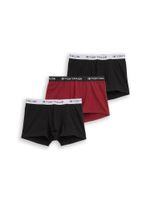 TOM TAILOR Bokserice  bordo / crna / bijela