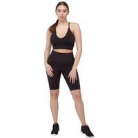 Fitforce GVAREZA Дамско фитнес бюстие, черно, размер
