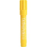 Nailmatic Tattoo Pen flomaster za tetoviranje za obraz in telo Yellow 1 kos