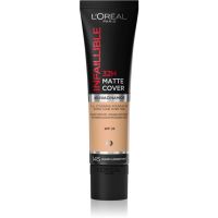 L’Oréal Paris Infallible 32H Matte Cover machiaj matifiant de lungă durată SPF 25 culoare 145 (Warm Undertone) 30 ml