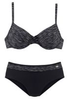 KangaROOS Bikini  siva / crna