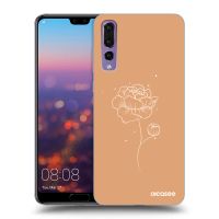 Silikónový čierny obal pre Huawei P20 Pro - Peonies
