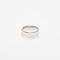 Palm Angels Classic Logo Band Ring Silver/ Silver 62