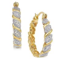 Olivie Strieborné náušnice GOLD 1058
