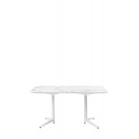 Multiplo XL 158x90 cm  zaoblený  ( r25 ) bílá bílá mramor Kartell