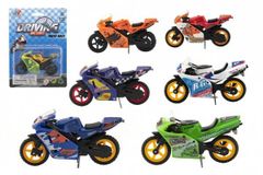 Motorka závodné kov / plast 8cm na voľný chod mix druhov na karte
