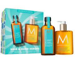 Darčeková sada olejovej starostlivosti Moroccanoil Treatment Hair  a  Hand Heroes + tekuté mydlo na ruky Moroccanoil zadarmo + darček zadarmo