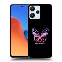 Silikónový čierny obal pre Xiaomi Redmi 12 5G - Diamanty Purple
