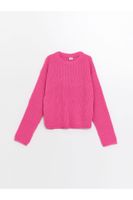 LC Waikiki Lw - Crew Neck Long Sleeve Girl's Knitwear Sweater