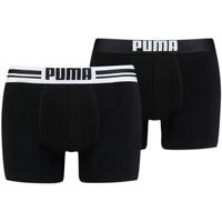 Puma PLACED LOGO BOXER 2P Мъжки боксерки, черно, размер