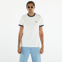 T-shirt FRED PERRY Taped Ringer T-shirt Snow White XL