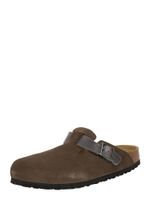 BIRKENSTOCK Natikače s potpeticom 'Boston'  tamo siva