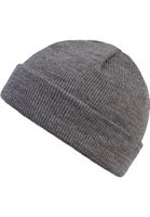 Short cuffed knitted hat h.Gray