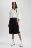 DEFACTO Fashion Fit Jean Midi Skirt