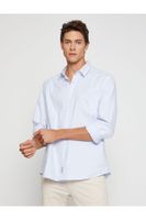 Koton Basic Shirt Classic Collar Pocket Detailed Non Iron