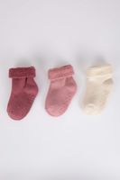 DEFACTO BabyGirl 3 piece Terry Socks