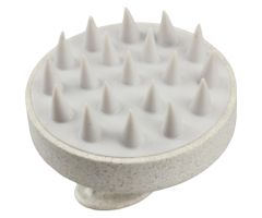 Silikónová masážna kefa na pokožku hlavy Hairway Organica Silicone Head Massage Brush - béžová (08093-20)