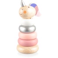 Zopa Wooden Unicorn gyűrűpiramis fából készült Pink 1 db