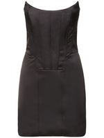 Stretch Satin Mini Bustier Dress