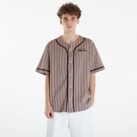 Μπλουζάκι New Era Pinstripe Jersey Ash Brown/ Black M