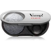PUPA Milano Vamp! Radiant Baked Eyeshadow langanhaltender, schimmernder Lidschatten Farbton 308 Anthracite Grey - WET & DRY 1 g
