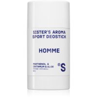 Sister's Aroma Homme Sport Deostick антиперспірант проти неприємного запаху та пітливості для чоловіків 50 гр