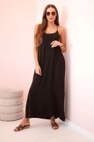 Kesi Włoski Long dress with straps brown