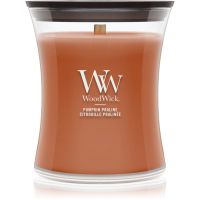 Woodwick Pumpkin Praline dišeča sveča z lesenim stenjem 275 g