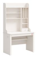 Písací stôl s vysokým nadstavcom vendella - béžová