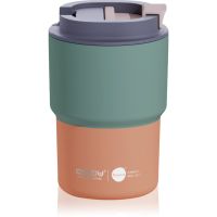 Asobu Coffee Express termohrnček z nehrdzavejúcej ocele s keramickou vrstvou Pastel Green 360 ml