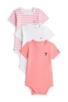 Tommy Hilfiger body detské bavlnené 3-pak