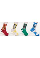 Harry Potter 4-Pack Multicolor Team Socks